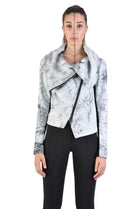 A33O LM17324D Creme Leather Jacket