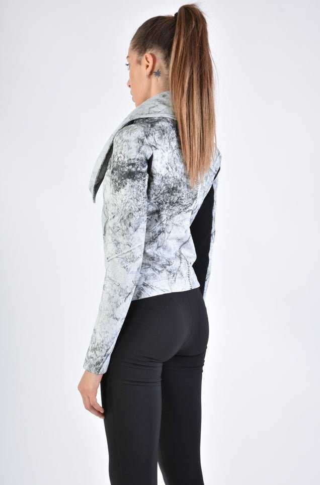 A33O LM17324D Creme Leather Jacket