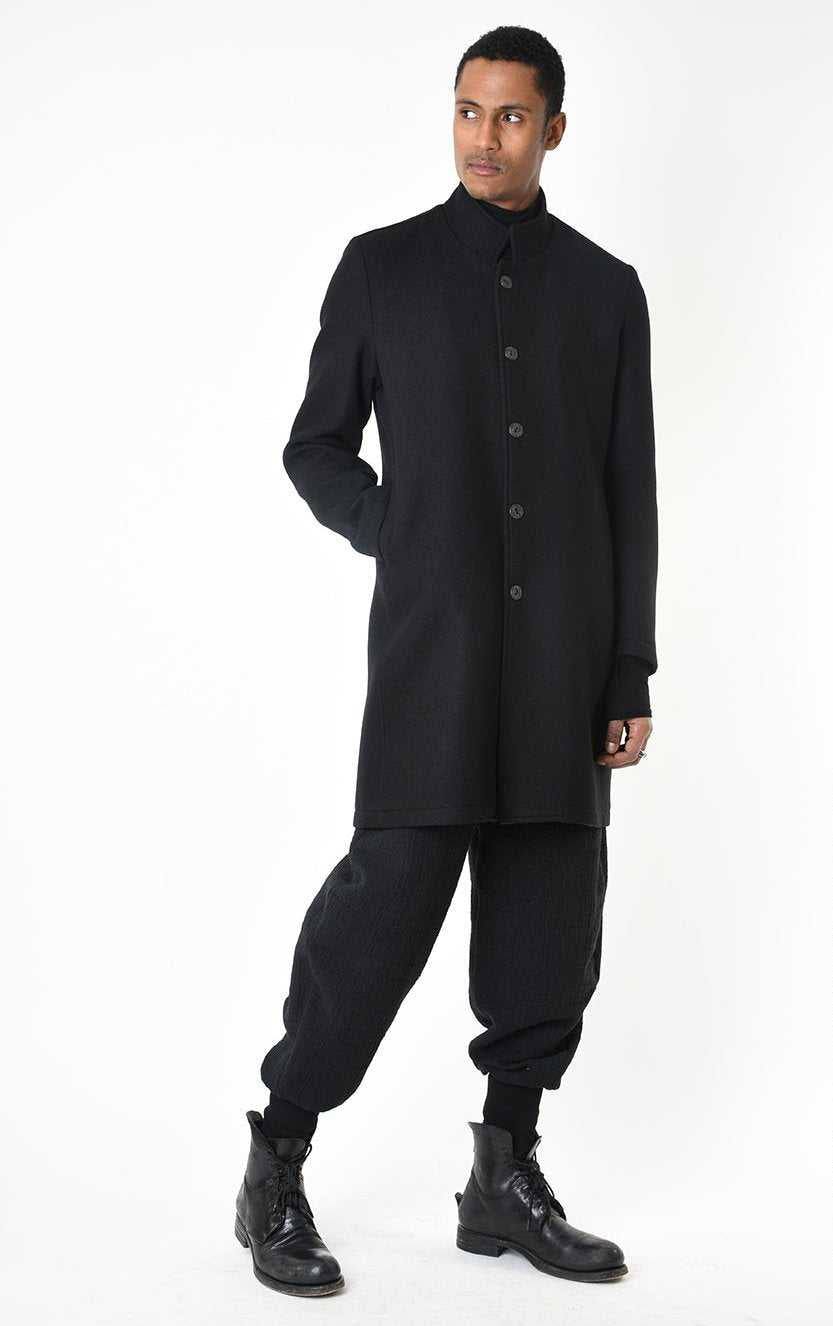 A33P LM23825 COAT Regular Woven Cloth Black