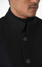 A33P LM23825 COAT Regular Woven Cloth Black