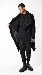 A33P LM23925 COAT Comfort Woven Cloth Black