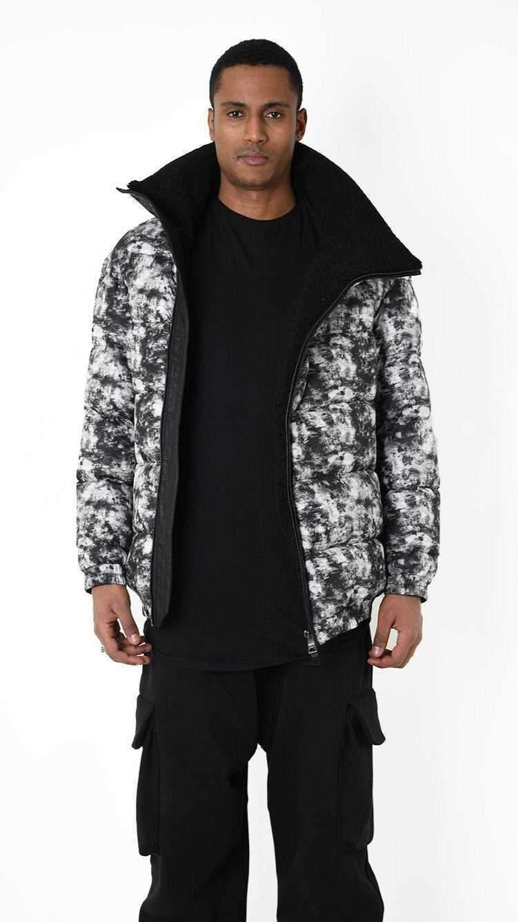 A33P LM24125 DOWN JACKET Regular Nylon & Faux Fur Marmo