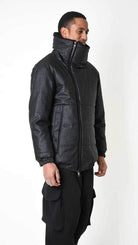 A33P LM24225 DOWN JACKET Regular Faux Leather Graphite