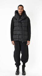 A33P LM25025 DOWN JACKET Sleeveless Nylon 360gr. BLACK
