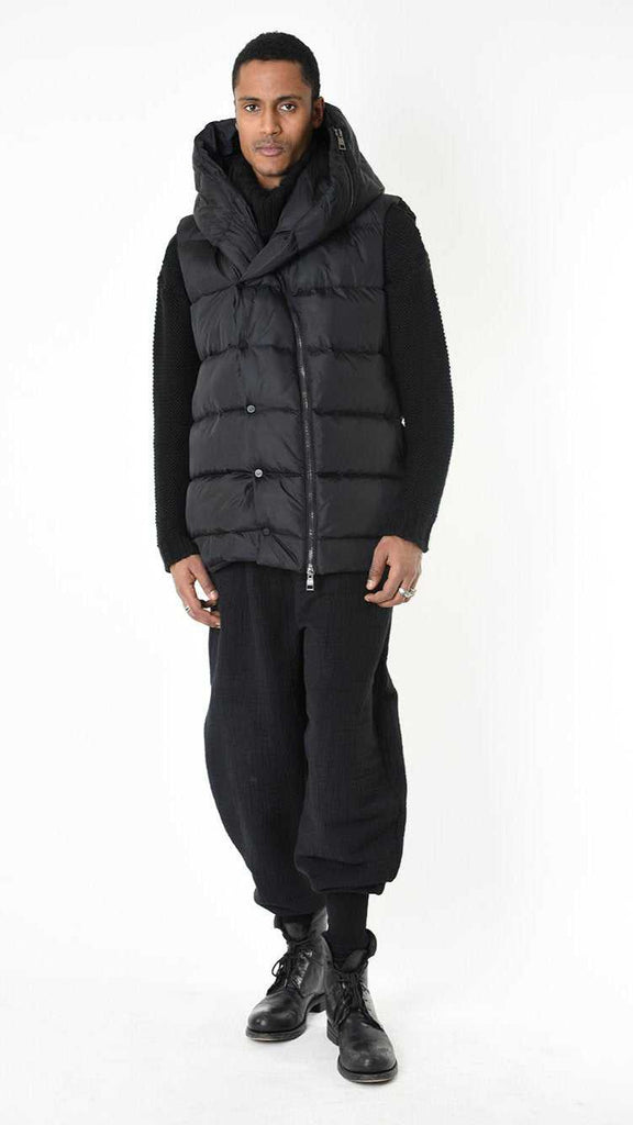 A33P LM25025 DOWN JACKET Sleeveless Nylon 360gr. UNISEX U Black 368 Coats & Jackets Fall Winter 2024|25 Man LA HAINE INSIDE US TEPHRA