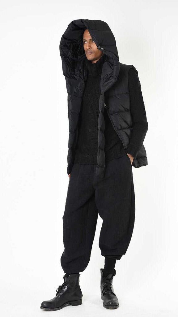 A33P LM25025 DOWN JACKET Sleeveless Nylon 360gr. UNISEX U Black 368 Coats & Jackets Fall Winter 2024|25 Man LA HAINE INSIDE US TEPHRA