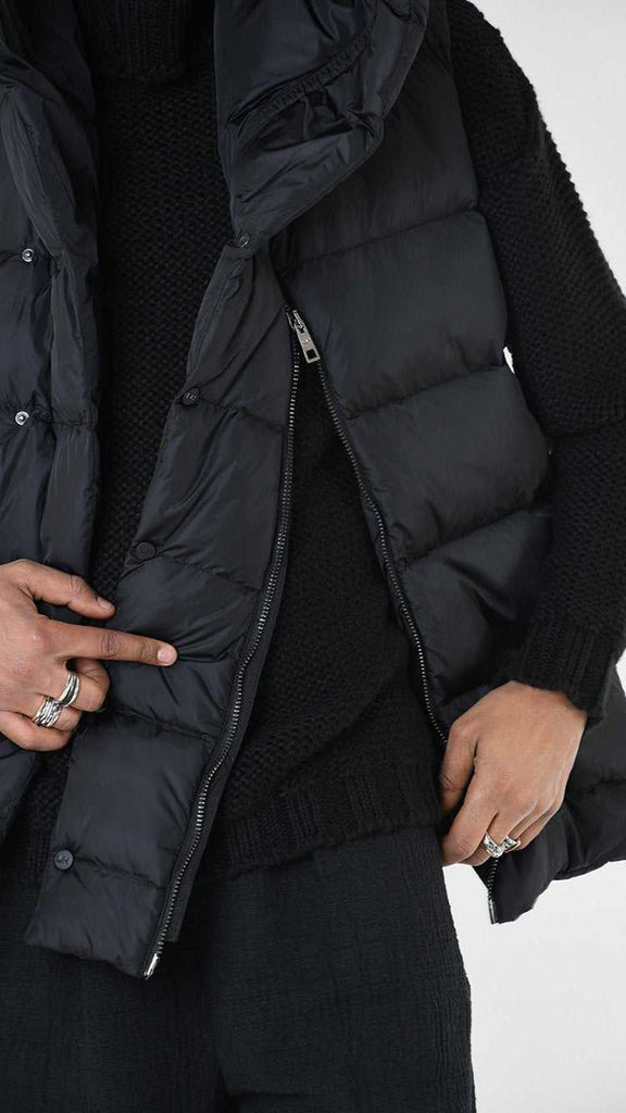 A33P LM25025 DOWN JACKET Sleeveless Nylon 360gr. UNISEX U Black 368 Coats & Jackets Fall Winter 2024|25 Man LA HAINE INSIDE US TEPHRA