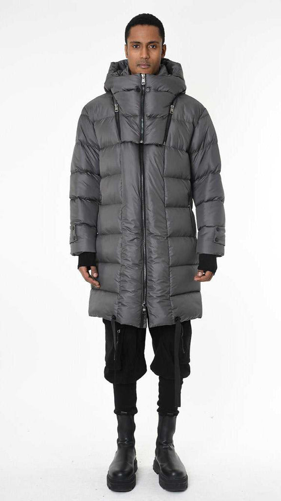 A33P LM26025 DOWN JACKET Long Nylon 360gr. + Removable Neckline Fango 488 Coats & Jackets Fall Winter 2024|25 Man LA HAINE INSIDE US TEPHRA