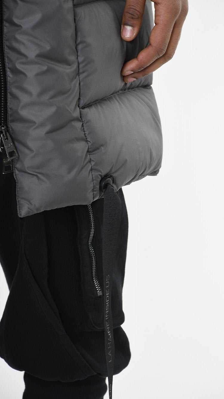 A33P LM26025 DOWN JACKET Long Nylon 360gr. + Removable Neckline Fango
