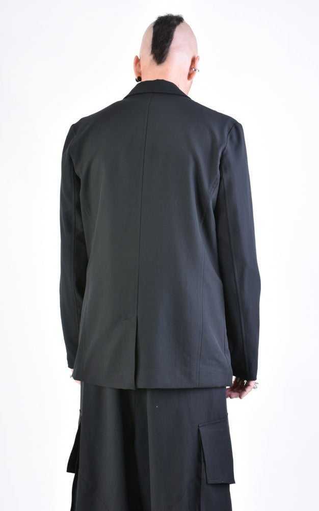 A33R LM12124 JACKET Stretch Regular Fluid Black.