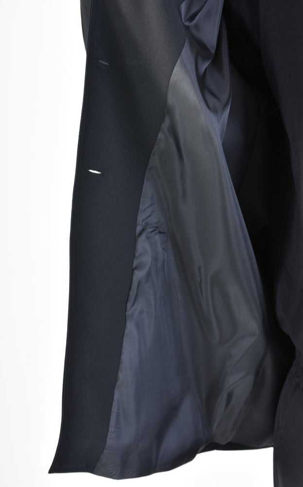 A33R LM12224 JACKET Stretch Asymmetric Regular Fluid Black.