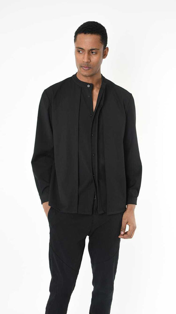 A33R LM22525 SHIRT Regular Fluido Stretch Black.