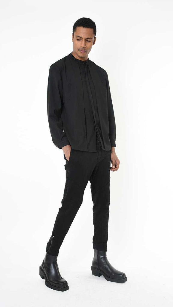 A33R LM22525 SHIRT Regular Fluido Stretch Black.