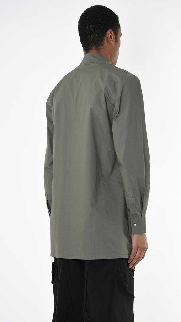 A33R LM22625 SHIRT Regular Long Cotton Stretch Green 148 Shirts & Tops Fall Winter 2024|25 Man LA HAINE INSIDE US TEPHRA