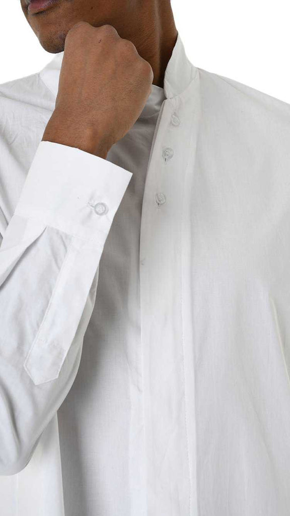 A33R LM22625 SHIRT Regular Long Cotton Stretch White.