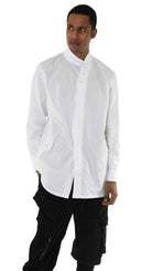 A33R LM22625 SHIRT Regular Long Cotton Stretch White