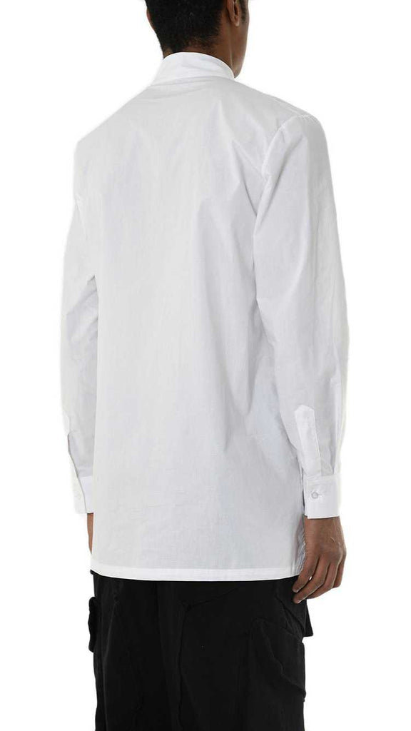 A33R LM22625 SHIRT Regular Long Cotton Stretch White.