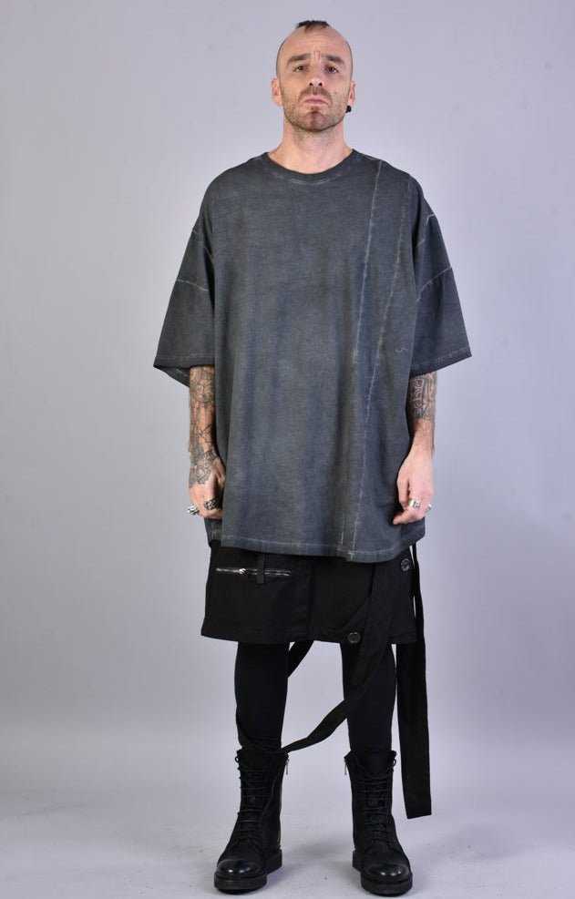 A33V LM072 GREY Maxi Over Dyed Cold Cotton T-shirt 118 T-Shirt T-shirts for men LA HAINE INSIDE US TEPHRA