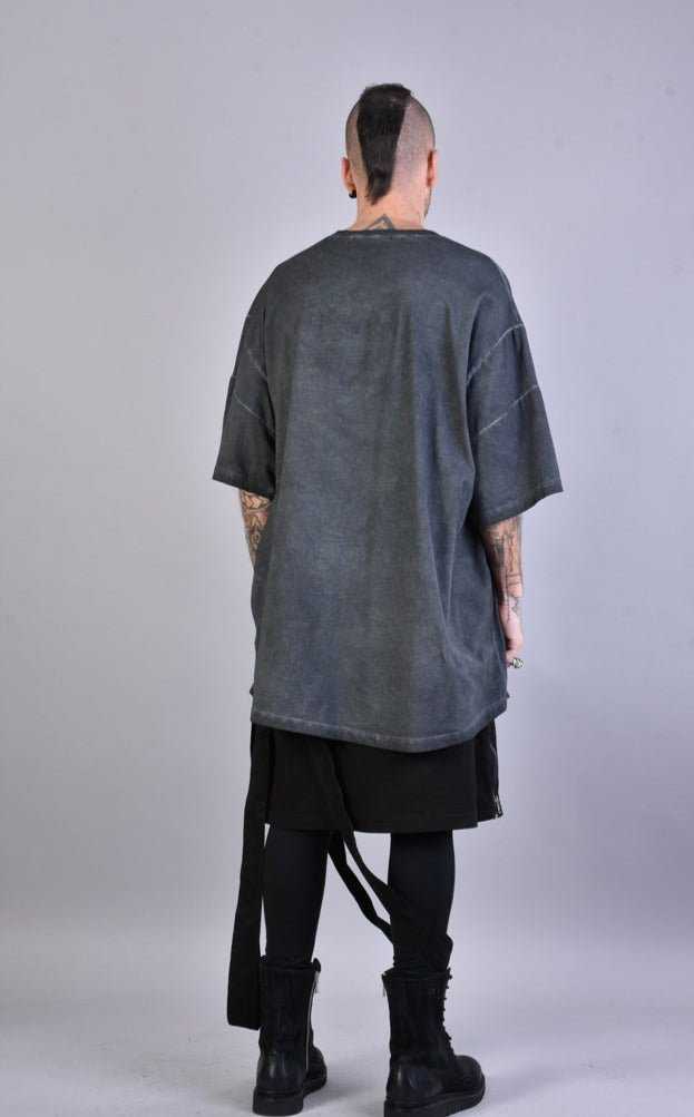 A33V LM072 GREY Maxi Over Dyed Cold Cotton T-shirt 118 T-Shirt T-shirts for men LA HAINE INSIDE US TEPHRA