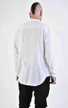 A33V LM11624 SHIRT Regular Gauze Cotton Dyed Hot White