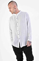 A33V LM11624 SHIRT Regular Gauze Cotton Dyed Hot White