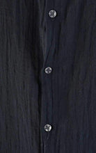 A33V LM11824 SHIRT Regular Gauze Cotton Dyed Hot Black