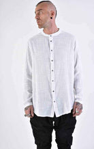 A33V LM11824 SHIRT Regular Gauze Cotton Dyed Hot White