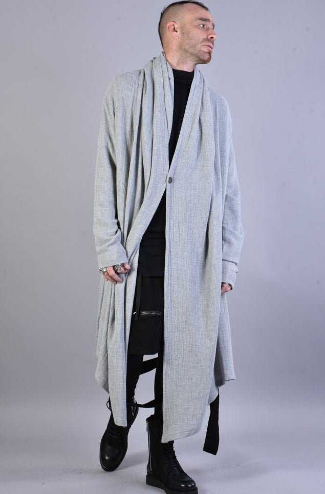 A33Z LM024 GREY Over Asymmetric Cardigan 326 Cardigan Cardigans LA HAINE INSIDE US TEPHRA