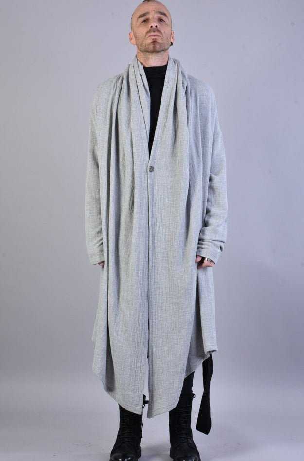 A33Z LM024 GREY Over Asymmetric Cardigan 326 Cardigan Cardigans LA HAINE INSIDE US TEPHRA