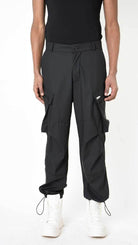 A33Z LM14725 TROUSER Cargo Rubberized Technical Fabric﻿ Black