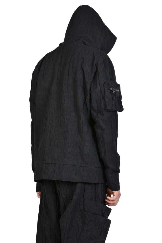 A33Z PREMIUM23 BLACK Cotton Linen Jacket 669 Jacket Jackets LA HAINE INSIDE US TEPHRA