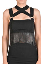 A34B AZURE23 BLACK techno stretch top