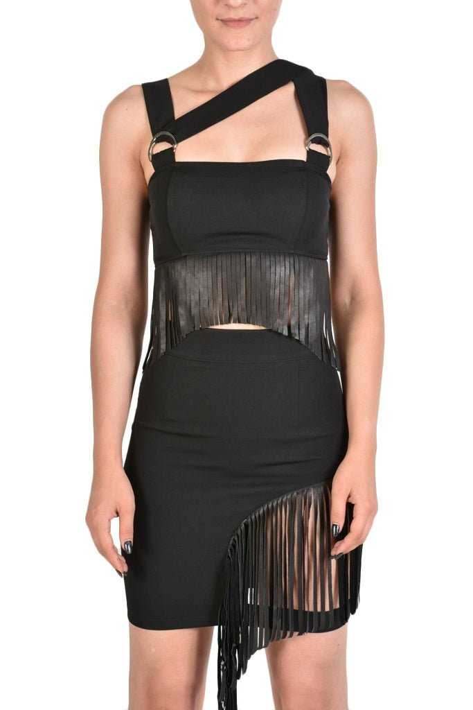 A34B AZURE23 BLACK techno stretch top