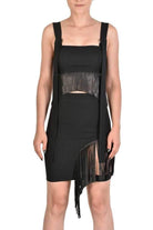 A34B AZURE23 BLACK techno stretch top