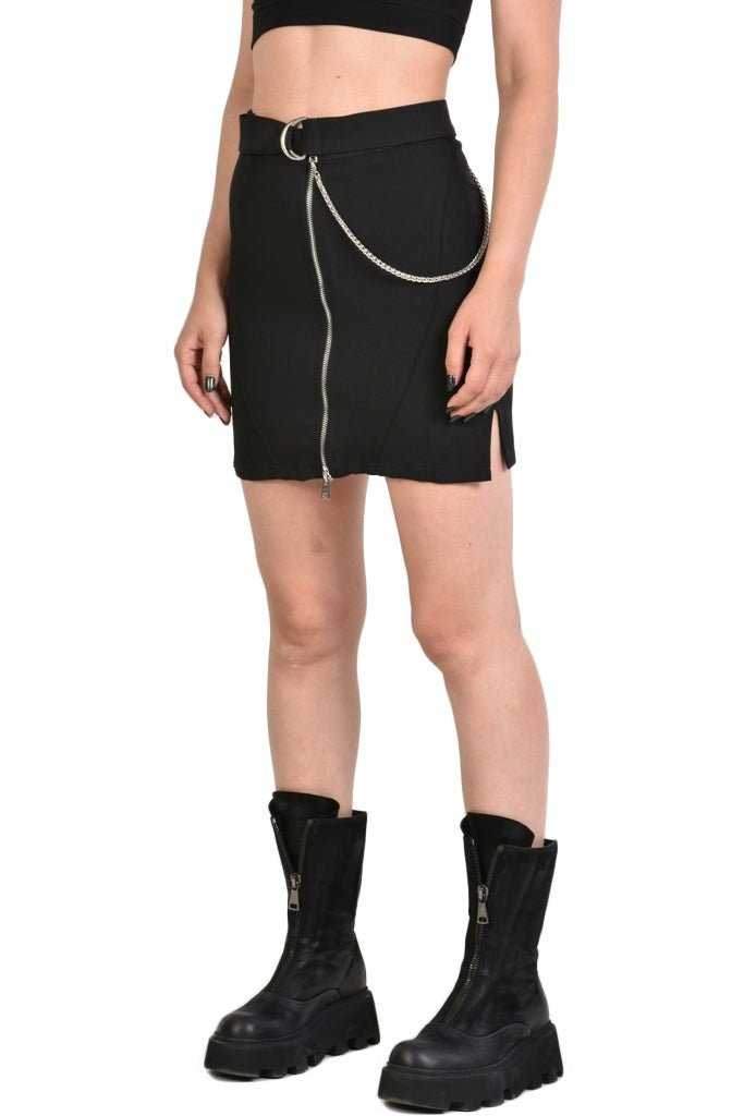 A34B BRIANA23 BLACK Stretch Skirt