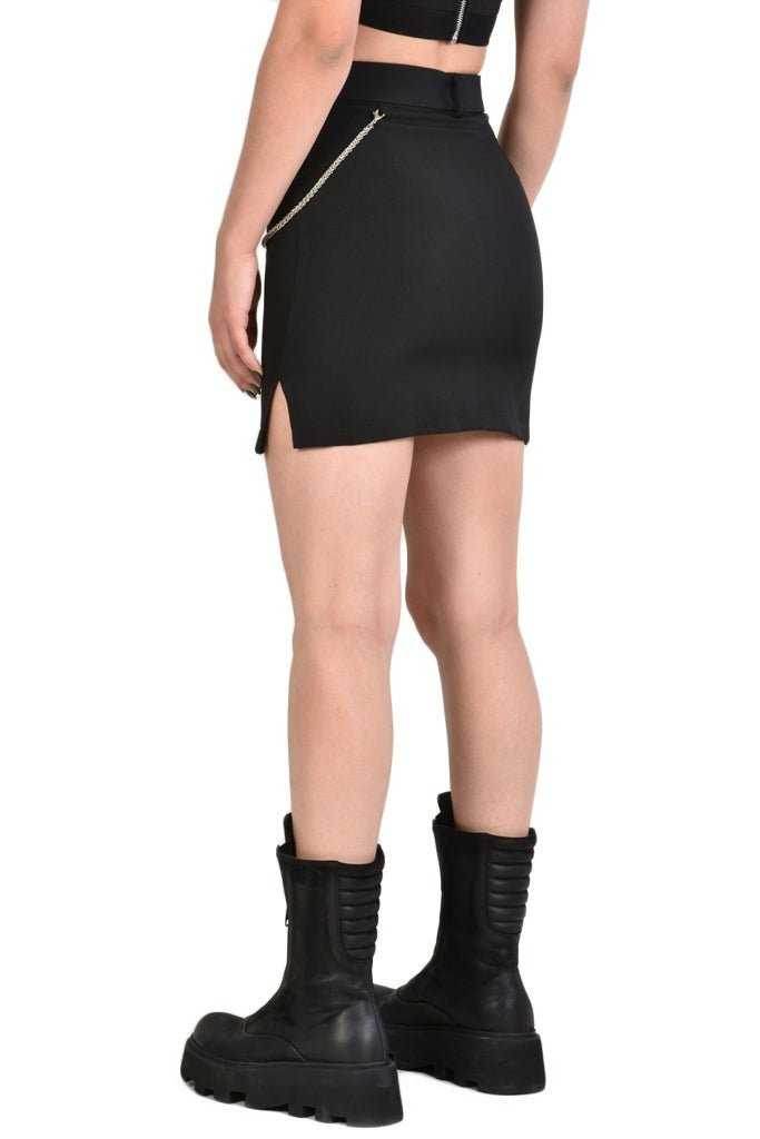 A34B BRIANA23 BLACK Stretch Skirt