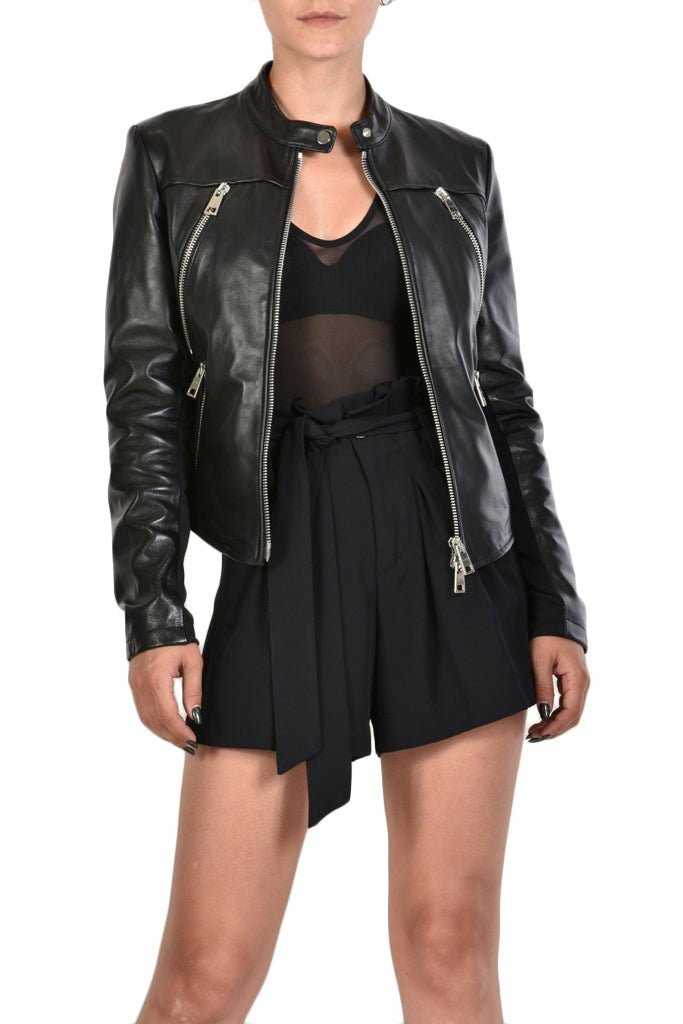 A34B LIRA23 BLACK Jackets Woman 567 LEATHER JACKET Jackets Woman LA HAINE INSIDE US TEPHRA