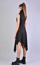 A34B LW50823 BLACK Asymmetric Dress