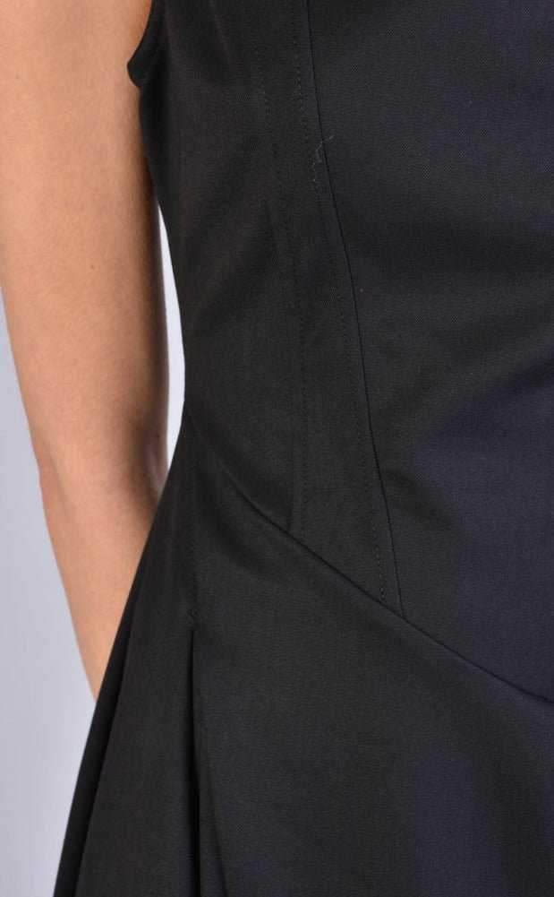 A34B LW50823 BLACK Asymmetric Dress