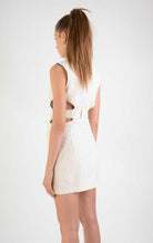 A34B LW68124 Dress Woven Cotton Ecru