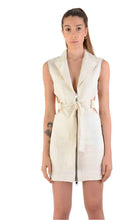 4B LW681 Dress Woven Cotton Ecru