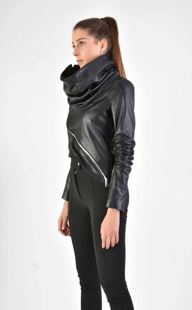 A34B LW70424 Leather Jacket Nappa Black