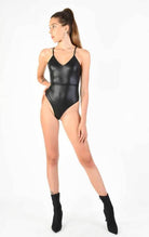 A34B LW72024 Body Lycra Stretch Eco-Leather Effect Black