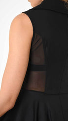 A34B LW82625 DRESS Asymmetric Fluido Black