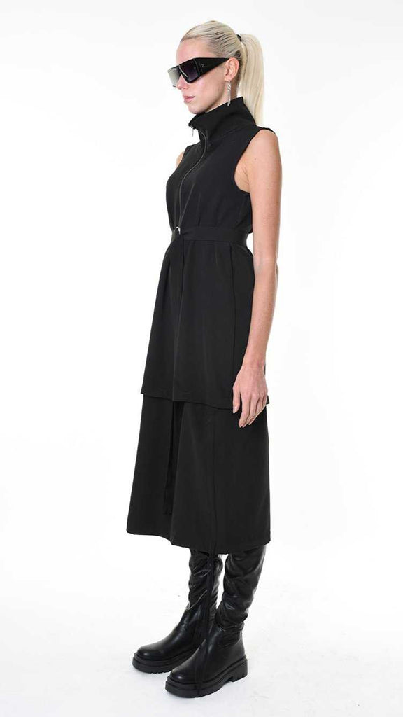 A34B LW87825 DRESS Sleeveless Tecno Stretch Black 178 Dresses Dress Woman LA HAINE INSIDE US TEPHRA