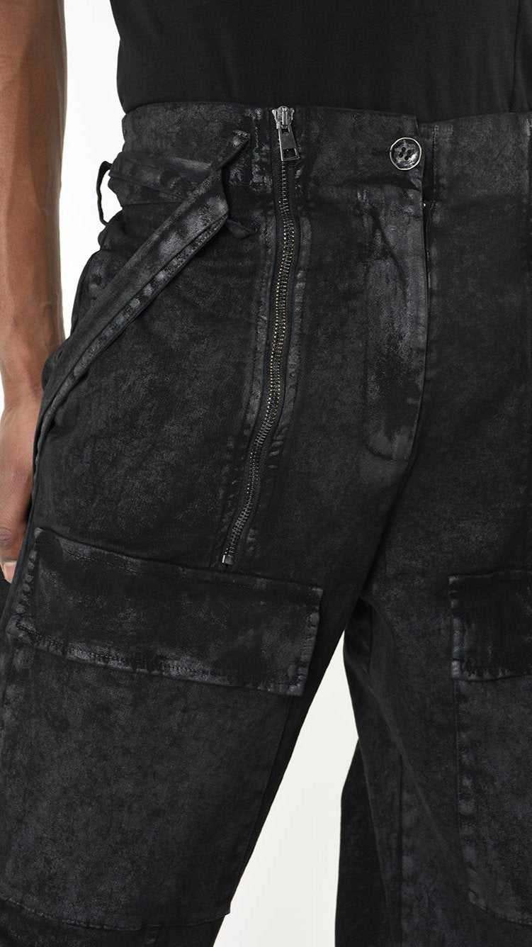 A34B LW880 TROUSER Over Gabardine Cotton Coated Black