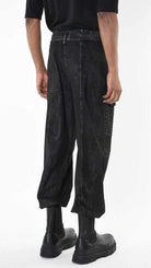 A34B LW880 TROUSER Over Gabardine Cotton Coated Black