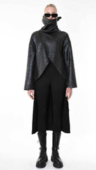 A34B LW92625 SPORT JACKET Coated Faux Shearling Black