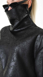 A34B LW92625 SPORT JACKET Coated Faux Shearling Black