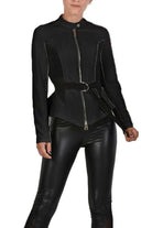 A34B MELANIE23 ECRU BLACK jacket 329 Shirts & Tops Jackets Woman LA HAINE INSIDE US TEPHRA